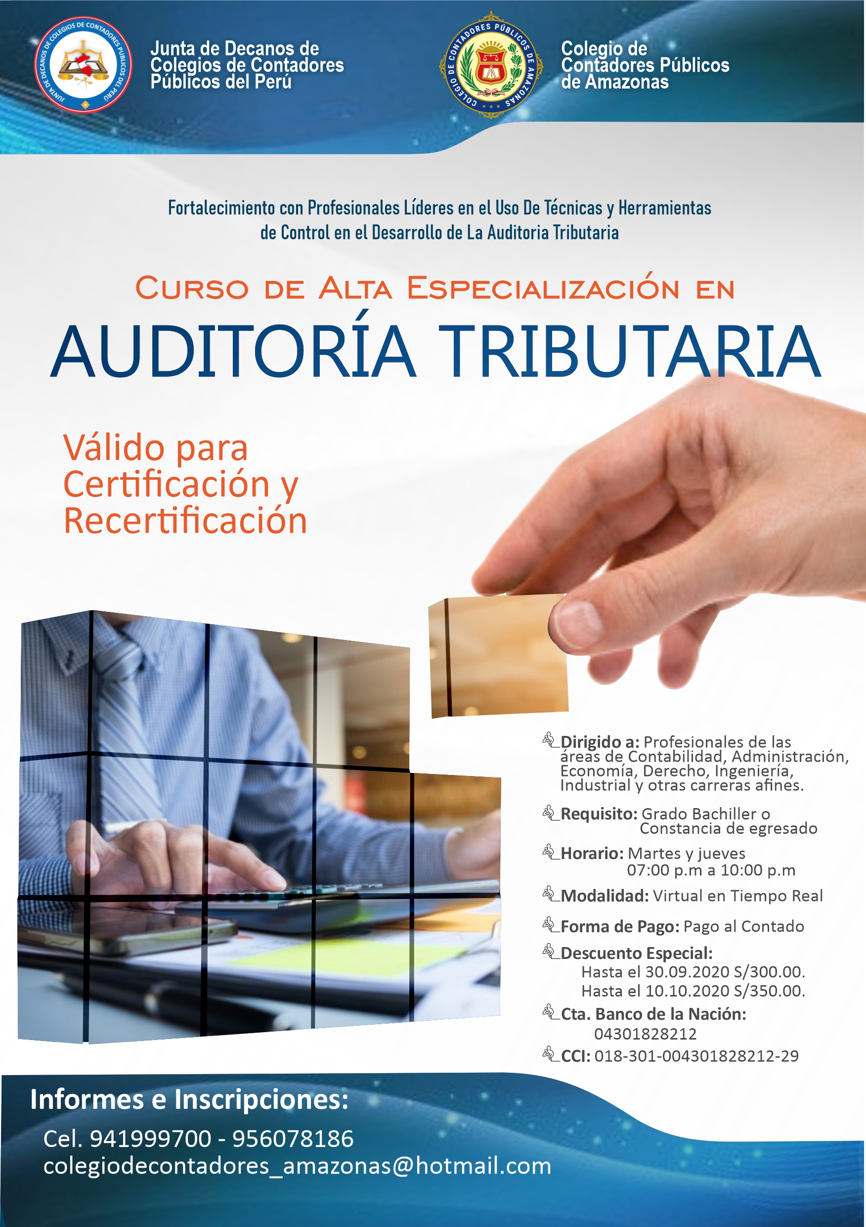 Thumbnail for the post titled: CURSO DE ALTA ESPECIALIZACIÓN EN AUDITORIA TRIBUTARIA
